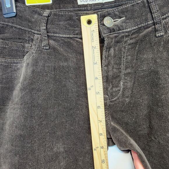 Old Navy Bootcut Corduroy Pants Size 6 Brown Stretch Pockets City 2000s Y2K - Picture 8 of 13